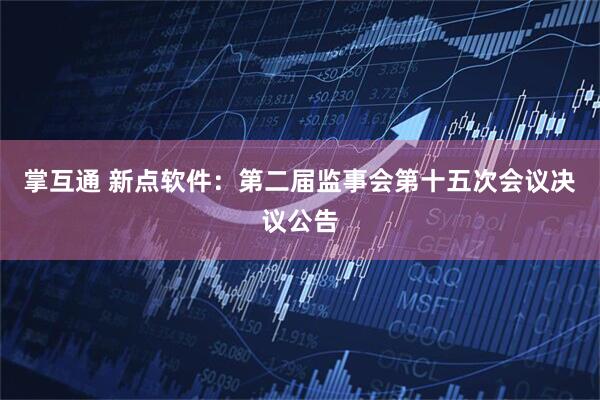 掌互通 新点软件：第二届监事会第十五次会议决议公告