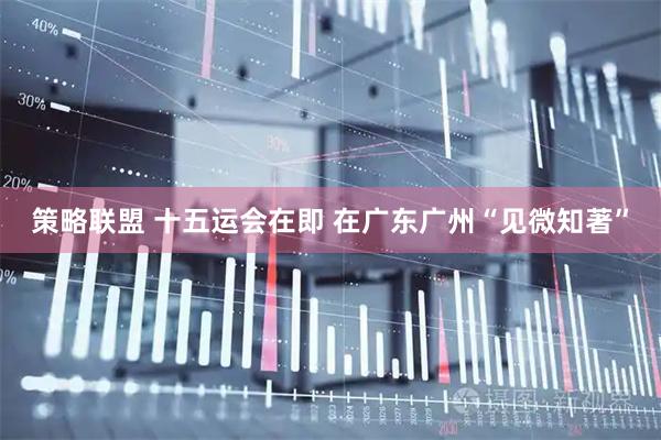 策略联盟 十五运会在即 在广东广州“见微知著”