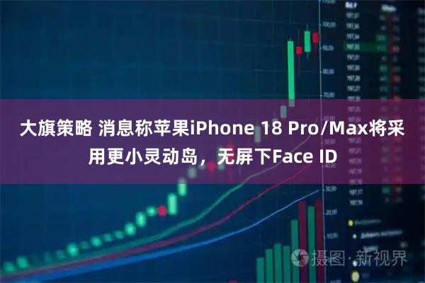 大旗策略 消息称苹果iPhone 18 Pro/Max将采用更小灵动岛，无屏下Face ID
